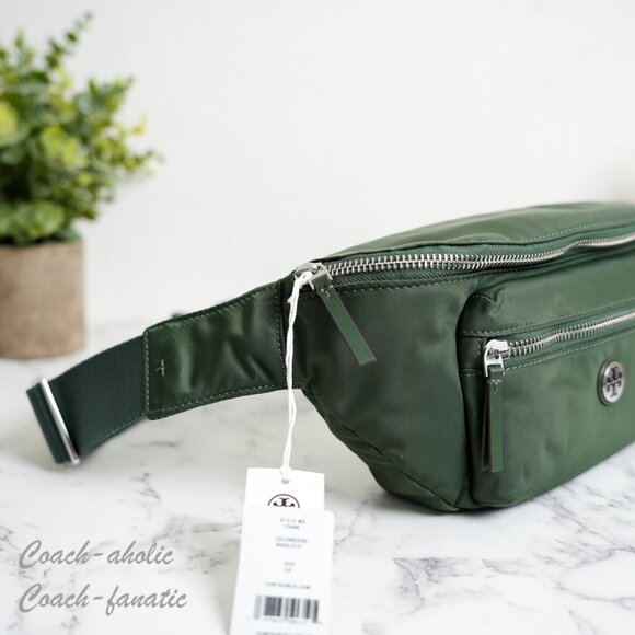 Tory Burch Nylon Belt Bag Fanny Pack 170436 in Basil Lightweight NWT - Picture 3 of 8